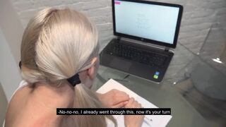 Hot Russian College Girl Sex During Her Homework