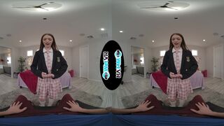 Cute Schoolgirl Gets Creamed By Fat Cock In VR PORN