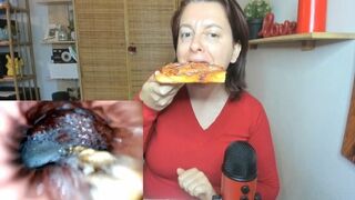 Pizza with Tropea onions and sausage - Exploration inside the stomach with PillCam 720HD