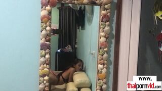 Farang preparing and fucking a Thai teen