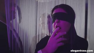 Blindfolded Mariska X gets Kinky Double Penetration at ElegantRAW