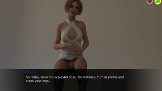 Succubus Contract: Blonde College Girl Doing Erotic Photoshoot For The First Time