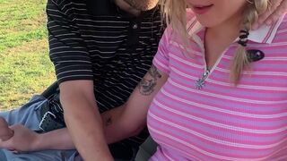 Sweet Chit Chat With Gabbie Carter Turns Into Public Flashing And Fucking
