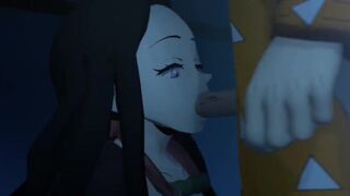 nezuko Vs zenitsu & inosuke hentai