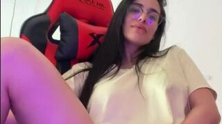 Sexy Gamer Girl Touching and Fingering