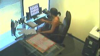 Hot Secretary Masturbating during office hour