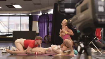 TS Blonde Gracie And Queenie Gets Fucked By Coach