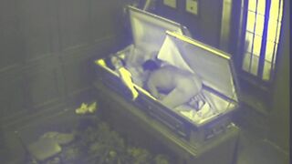 Couple Blowjob Fucking in Coffin
