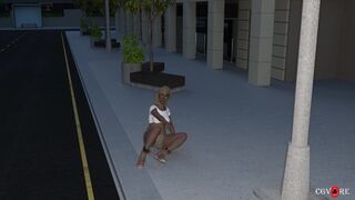 Giantess in the city animation. Free version.
