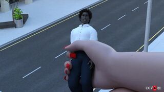 Giantess in the city animation. Free version.