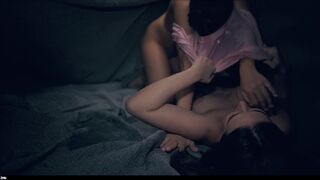Hot Chicks Mind Controlled by Alien Monsters - wild Lesbian sex