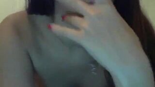 Hot Stepsister with puffy nipples fingers pussy