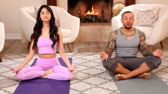 Porn World - Cali Teen Does Some Snatch Stretching with Her Black Yoga Instructor's Root Chakra