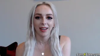 Seducing porn video – Skinny Blonde Wildly Fucks Her Hole