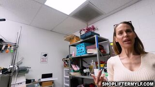 McKenzie Lees stepson steals a pocket pussy