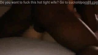 creamy pussy slut wife dirty talks while stuffing her pussy
