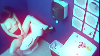 Masturbating slut caught on spy cam