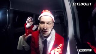 Miss Claus Lullu Gun Fucks Lucky Santa In The Backseat