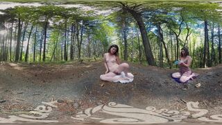 Superb Yanks VR Turquoise Masturbating Outdoors