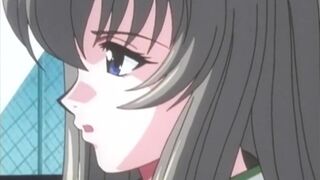 Busty japanese anime teen takes hard dick