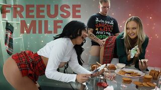 Freeuse MILF - FreeUse Christmas - Step Son And Step Daughter Bang Their Step Mom Whenever They Want on Xmas