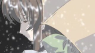 Erotic anime kissing foreplay