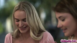 Adria leads Emma through her first lesbian sex