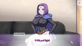 Waifu Hub S2 - Adult Raven from Teen Titans [ Parody Hentai game PornPlay ] Ep.1 Raven stripped us in the blink of a eye with dark magic