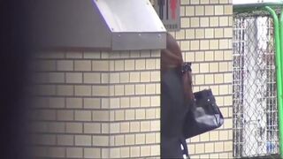 Genuine Japanese woman recorded while peeing in closeup