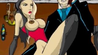 Curvy cartoon slut gets fucked