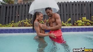 Sarai Minx Gets Oiled Up And Lets Jonathan Jordan Fuck Her Hard In The Pool
