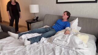 Stepson Makes A Mess Of Hotel Room And Then A Bigger Mess On His Hot Milf Stepmom Danni Jones