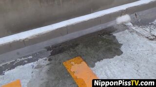 Wicked Japanese angels have no issues peeing openly