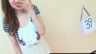 Japanese novice darling pissing like a mischievous woman she is