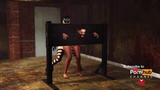 I'm your step mom! Ball gagged girl in restraints gets fucked hard in the basement