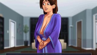 Summertime Saga: The MILF Caught The Guy Masturbating On Her Underwear