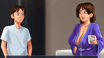 Summertime Saga: Guy Jerks Of Thinking About Hot Mature MILF