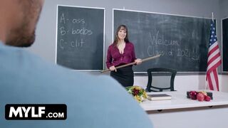 Perfect Assed MILF Teacher Rewards Her Good Student