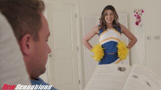 Cute Slutty Cheerleader Kylie Rocket Sucks a Big Cock