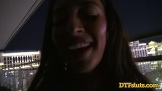 Slutty Teen Latina Cameron Canela Public Sex Outdoors on Balcony Big Cock