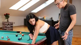 Stuck 4K - Pool Game Leads To Adventurous Fuck For The Addictive Player