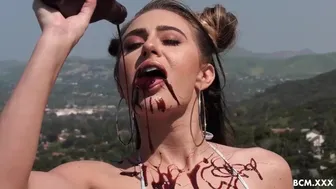 Cherry Pimps - Busty Brunette Loves Deepthroating And Riding BBC After Getting Pussy Eaten