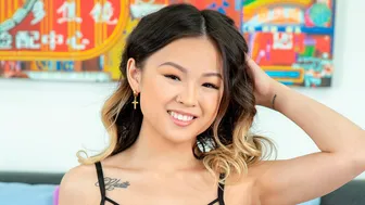 Cherry Pimps - Cute Asian Teen Lulu Chu Jumps On A Pretty Fat Penis