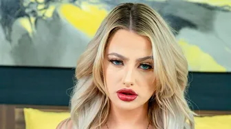 Cherry Pimps - Aesthetic Babe With Bright Red Lips Harmony Rivers Fucked From Behind