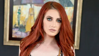 Cherry Pimps - Sensual Redhead Angel Aria Carson Jumps On A Big Dick In The Bed