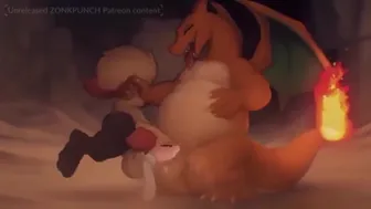 Zonkpunch porn video – Pokemon Charizard X Braixen - Zonkpunch