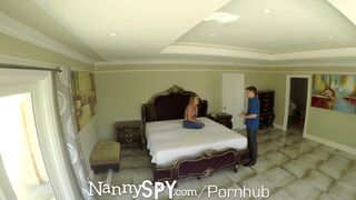 Blonde Nanny Fucked for Save her Job