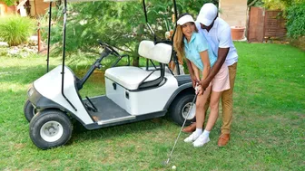 Driver porn video – Porn World - Hole In 1: Gold Coach Uses His Big Black Driver To Make Francys Belle Squirt Hard