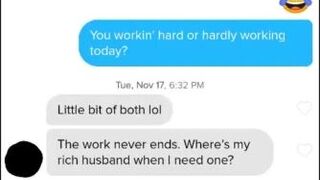 Persistence Pays off (+Tinder & Text Conversation)