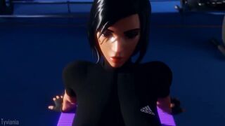 Cumming all over Pharahs Perfect Abs